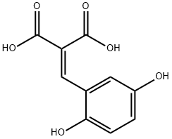 Propanedioic acid, [(2,5-dihydroxyphenyl)methylene]- (9CI) Struktur