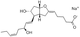 6,9ALPHA-EPOXY-11ALPHA,15S-DIHYDROXY-PROSTA-5Z,13E,17Z-TRIEN-1-OIC ACID, SODIUM SALT Struktur