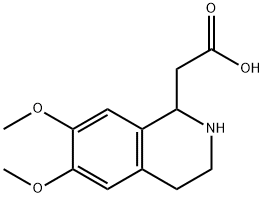 6,7-DIMETHOXY-1,2,3,4-TETRAHYDROISOQUINOLINE-1-ACETIC ACID Struktur