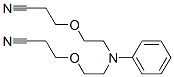 3,3'-[(phenylimino)bis(ethane-2,1-diyloxy)]bispropiononitrile Struktur