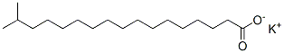 potassium 16-methylheptadecanoate Struktur