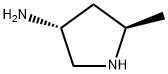 3-Pyrrolidinamine,5-methyl-,(3R,5R)-(9CI) Struktur