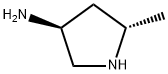 3-Pyrrolidinamine,5-methyl-,(3S,5S)-(9CI) Struktur