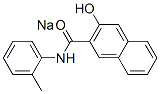 sodium 3-hydroxy-N-(o-tolyl)naphthalene-2-carboxamidate  Struktur