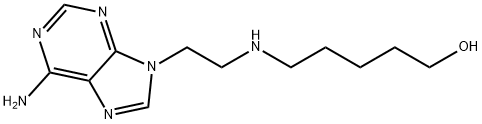 5-{[2-(6-AMINO-9H-PURIN-9-YL)ETHYL]AMINO}-1-PENTANOL Struktur