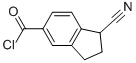 1H-Indene-5-carbonyl chloride, 1-cyano-2,3-dihydro- (9CI) Struktur