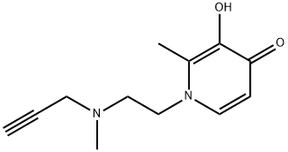 4(1H)-Pyridinone, 3-hydroxy-2-methyl-1-[2-(methyl-2-propynylamino)ethyl]- (9CI) Struktur