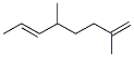 (E)-2,5-Dimethyl-1,6-octadiene Struktur