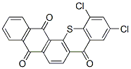 10,12-Dichloro-8H-naphtho[2,3-c]thioxanthene-5,8,14-trione Struktur