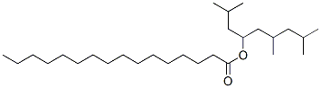 3,5-dimethyl-1-(2-methylpropyl)hexyl palmitate Struktur