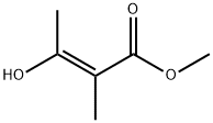 2-Butenoic acid, 3-hydroxy-2-methyl-, methyl ester, (2E)- (9CI) Struktur