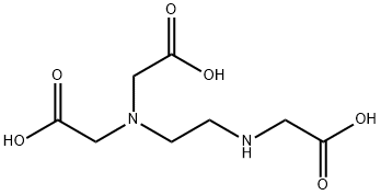 Glycine, N-(carboxymethyl)-N-2-(carboxymethyl)aminoethyl- Struktur