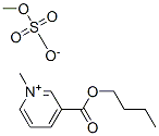 3-(butoxycarbonyl)-1-methylpyridinium methyl sulphate Struktur