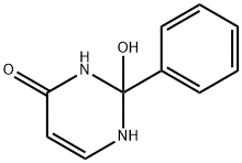 2,3-dihydro-2-hydroxy-2-phenyl-1H-pyrimidin-4-one Struktur