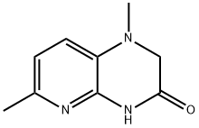 Pyrido[2,3-b]pyrazin-3(2H)-one, 1,4-dihydro-1,6-dimethyl- (9CI) Struktur