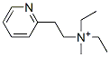 (2-(2-Pyridyl)ethyl)diethylmethylammonium  Struktur