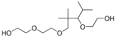 2-[3-[2-(2-hydroxyethoxy)ethoxy]-2,2-dimethyl-1-(1-methylethyl)propoxy]ethanol Struktur