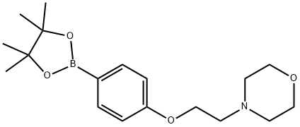 4-(2-モルホリノエトキシ)フェニルボロン酸ピナコールエステル 化學(xué)構(gòu)造式