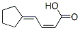 2-Butenoicacid,4-cyclopentylidene-,(2Z)-(9CI) Struktur