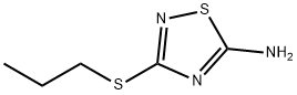 3-PROPYLSULFANYL-[1,2,4]THIADIAZOL-5-YLAMINE Struktur