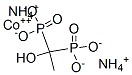 cobalt(2+) diammonium (1-hydroxyethylidene)bisphosphonate Struktur