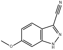 6-METHOXY-1H-INDAZOLE-3-CARBONITRILE Struktur