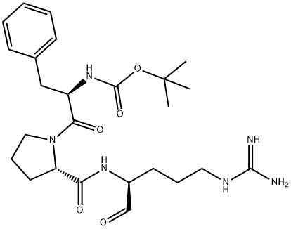 tert-butyloxycarbonyl-phenylalanyl-prolyl-arginal Struktur