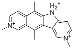 2,6,9,11-Tetramethyl-5H-pyrido[3',4':4,5]pyrrolo[2,3-g]isoquinoline-2,9-diium Struktur