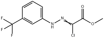 METHYL CHLORO[(3-TRIFLUOROMETHYLPHENYL)HYDRAZONO] ACETATE Struktur