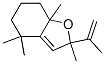 2,4,5,6,7,7a-Hexahydro-2,4,4,7a-tetramethyl-2-(1-methylethenyl)benzofuran Struktur