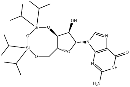 3',5'-O-(1,1,3,3-Tetraisopropyl-1,3-disiloxanediyl)guanosine Struktur