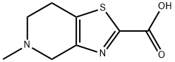 5-Methyl-4,5,6,7-tetrahydro[1,3]thiazolo-[5,4-c]pyridin-2-carboxylic acid hydrochloride Struktur