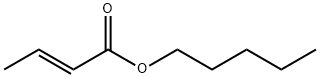 2-Butenoic acid, pentyl ester, (2E)- Struktur