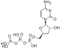 3'-deoxycytidine 5'-triphosphate Struktur