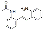 N-[2-[2-(2-Aminophenyl)ethenyl]phenyl]acetamide Struktur