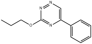 3-Propoxy-5-phenyl-1,2,4-triazine Struktur