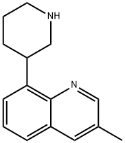 3-Methyl-8-(piperidin-3-yl)quinoline Struktur