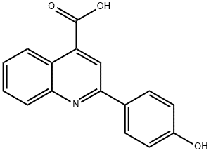 2-(4-HYDROXYPHENYL)QUINOLINE-4-CARBOXYLIC ACID Struktur