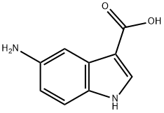 5-AMINO-1H-INDOLE-3-CARBOXYLIC ACID Struktur