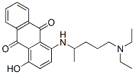 1-((4-(Diethylamino)-1-methylbutyl)amino)-4-hydroxy-9,10-anthracenedio ne Struktur