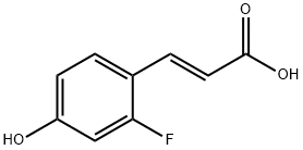 (E)-3-(2-fluoro-4-hydroxyphenyl)acrylic acid Struktur