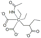 1,1,3-triethyl 1-acetamidopropane-1,1,3-tricarboxylate Struktur