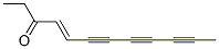 (E)-4-Dodecene-6,8,10-triyn-3-one Struktur