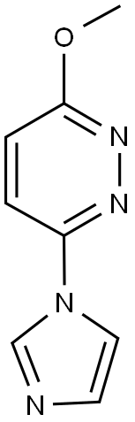 3-(1H-IMIDAZOL-1-YL)-6-METHOXYPYRIDAZINE Struktur