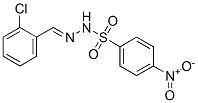 N-[(2-chlorophenyl)methylideneamino]-4-nitro-benzenesulfonamide Struktur