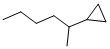 (1-METHYLPENTYL)CYCLOPROPANE Struktur