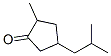 2-Methyl-4-(2-methylpropyl)cyclopentanone Struktur