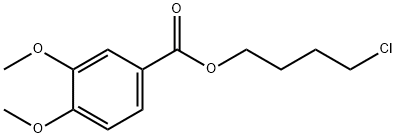 4-氯丁基-3,4-二甲氧基苯甲酸, 69788-75-6, 結構式