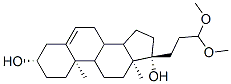 (3S,10R,13S,17R)-17-(3,3-DIMETHOXYPROPYL)-10,13-DIMETHYL-2,3,4,7,8,9,10,11,12,13,14,15,16,17-TETRADECAHYDRO-1H-CYCLOPENTA[A]PHENANTHRENE-3,17-DIOL Struktur