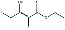 2-Butenoic  acid,  2,4-difluoro-3-hydroxy-,  ethyl  ester Struktur